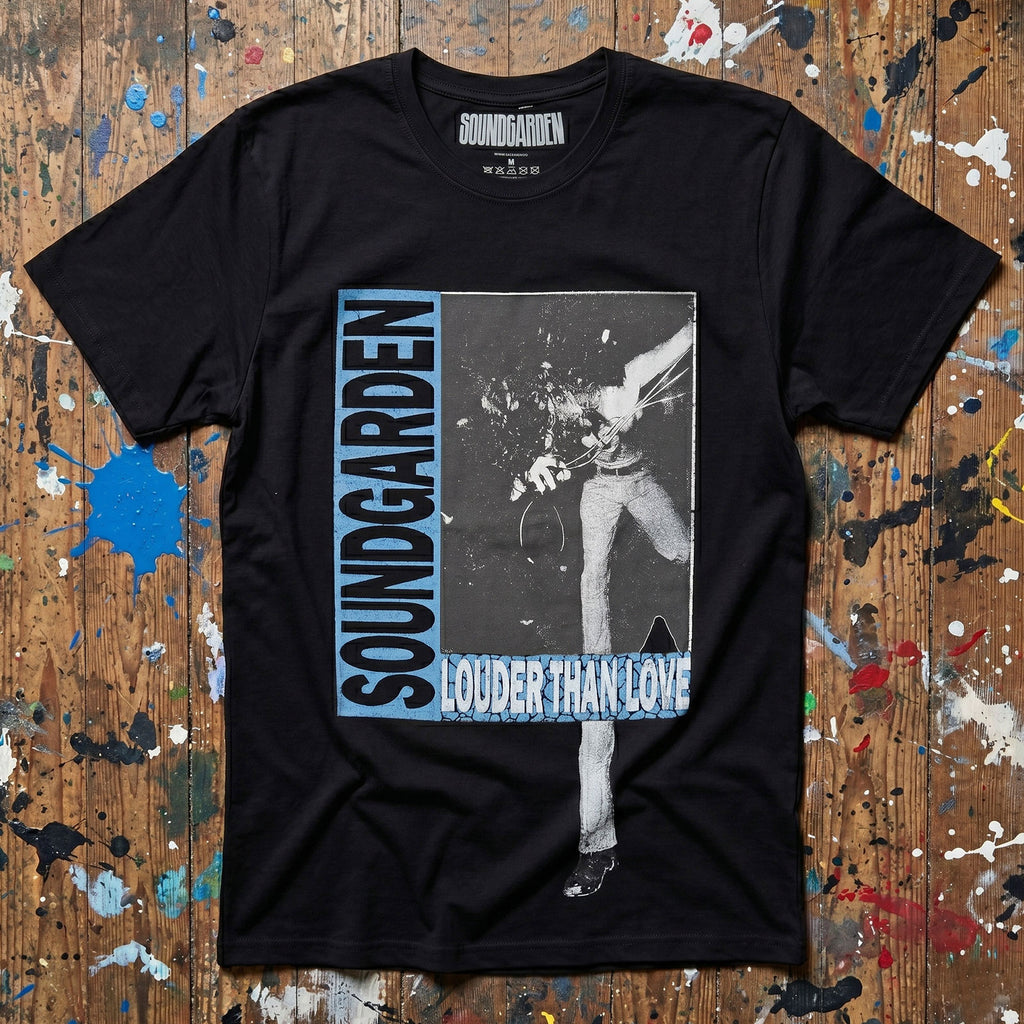 Soundgarden Unisex Premium Carbon T-Shirt: Louder Than Love (Black)