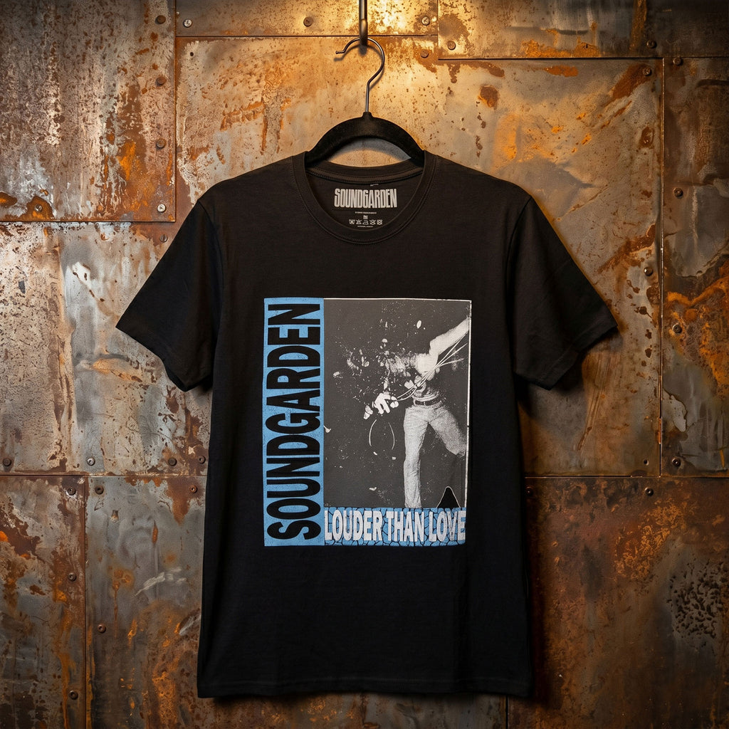 Soundgarden Unisex Premium Carbon T-Shirt: Louder Than Love (Black)