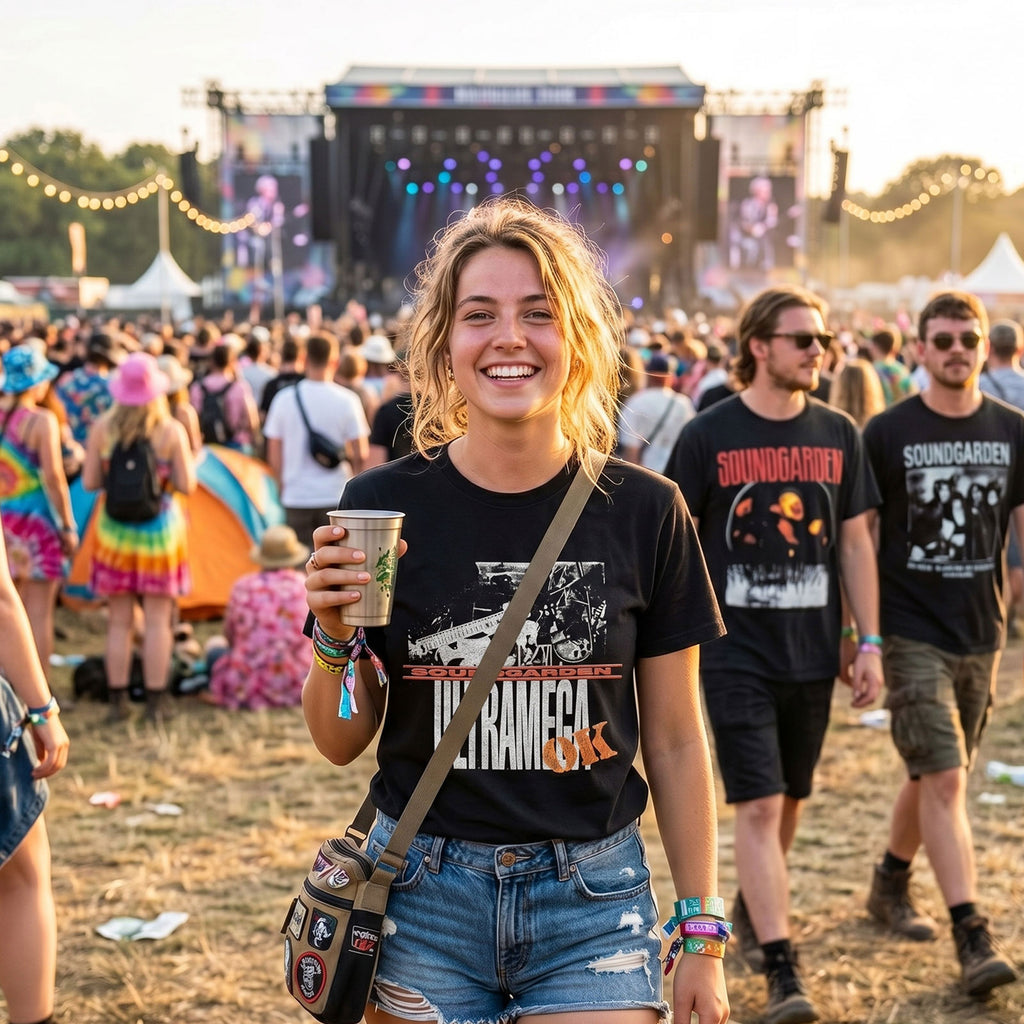 Soundgarden Unisex Premium Carbon T-Shirt: Ultramega OK (Black)
