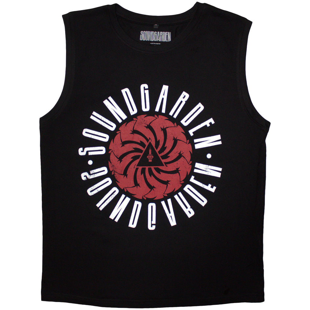 Soundgarden Unisex Tank T-Shirt: Circle Logo (Black)