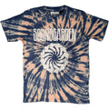 Soundgarden Unisex T-Shirt: Logo Swirl (Blue) (Wash Collection)