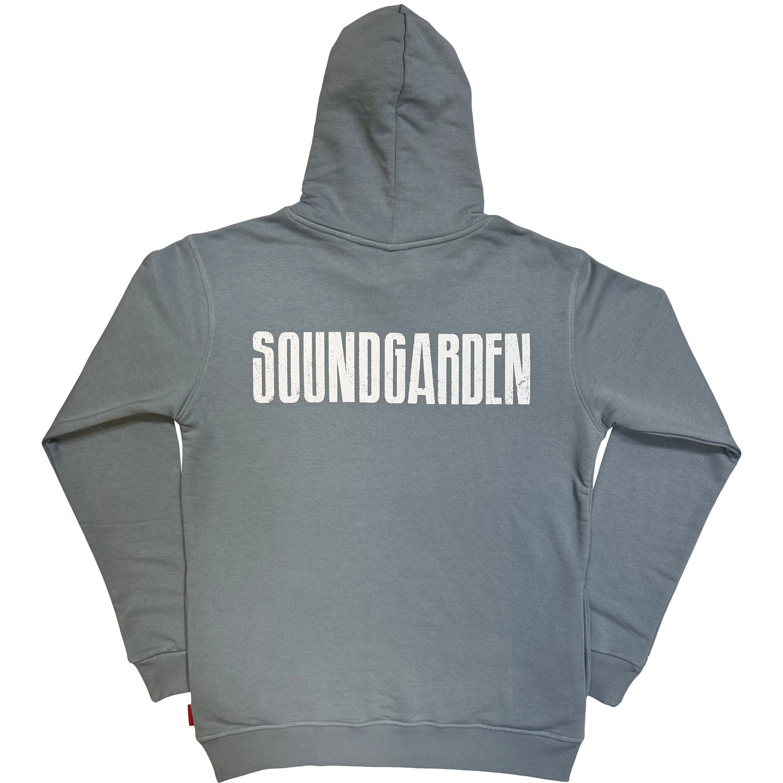 Soundgarden Unisex Unplugged Pullover Hoodie: Circle Logo (Blue) (Back Print)