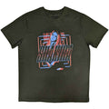 Shakira Unisex T-Shirt: Squares and Logo (Green)
