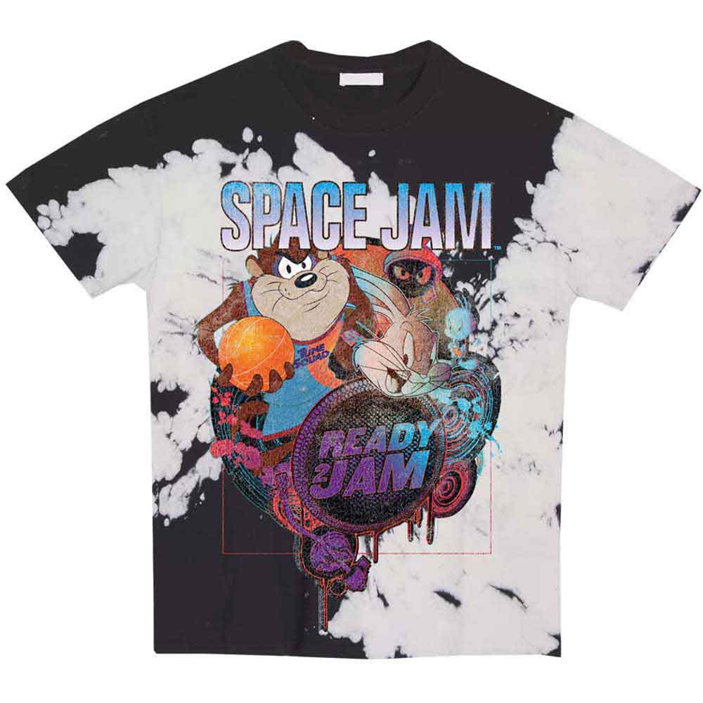 Space Jam Unisex T-Shirt: SJ2: Ready 2 Jam (Black & White) (Wash Collection)