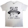 Space Jam Unisex T-Shirt: B&W Logo (White)