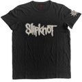 Slipknot Unisex T-Shirt: Logo & Star Applique (Black) (Embellished)
