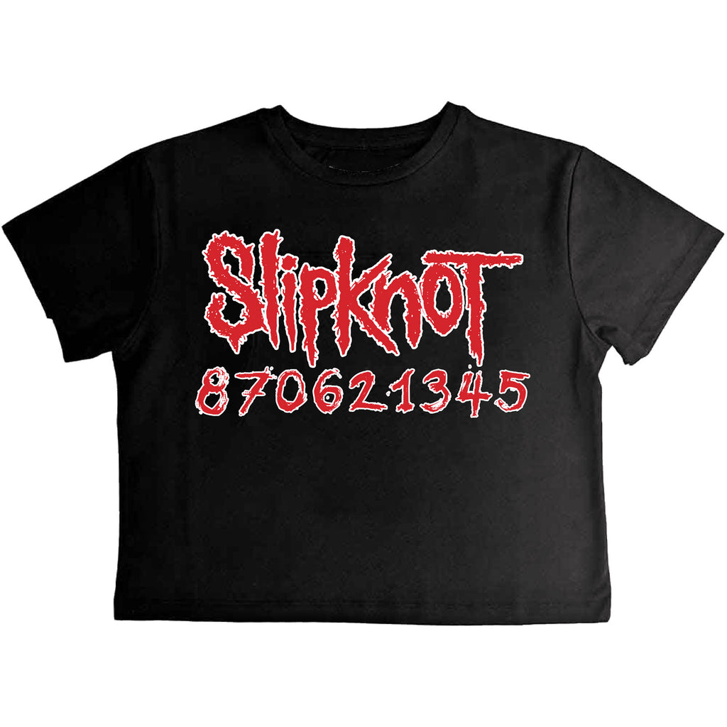 Slipknot Ladies Crop Top: Don't Ever Judge Me (Black) (Back Print)