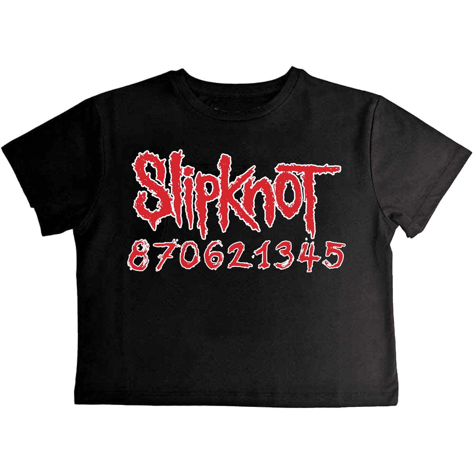 Slipknot Ladies Crop Top: Don't Ever Judge Me (Black) (Back Print)