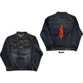 Slipknot Unisex Denim Jacket: Tribal Logo (Denim Blue) (Back Print)