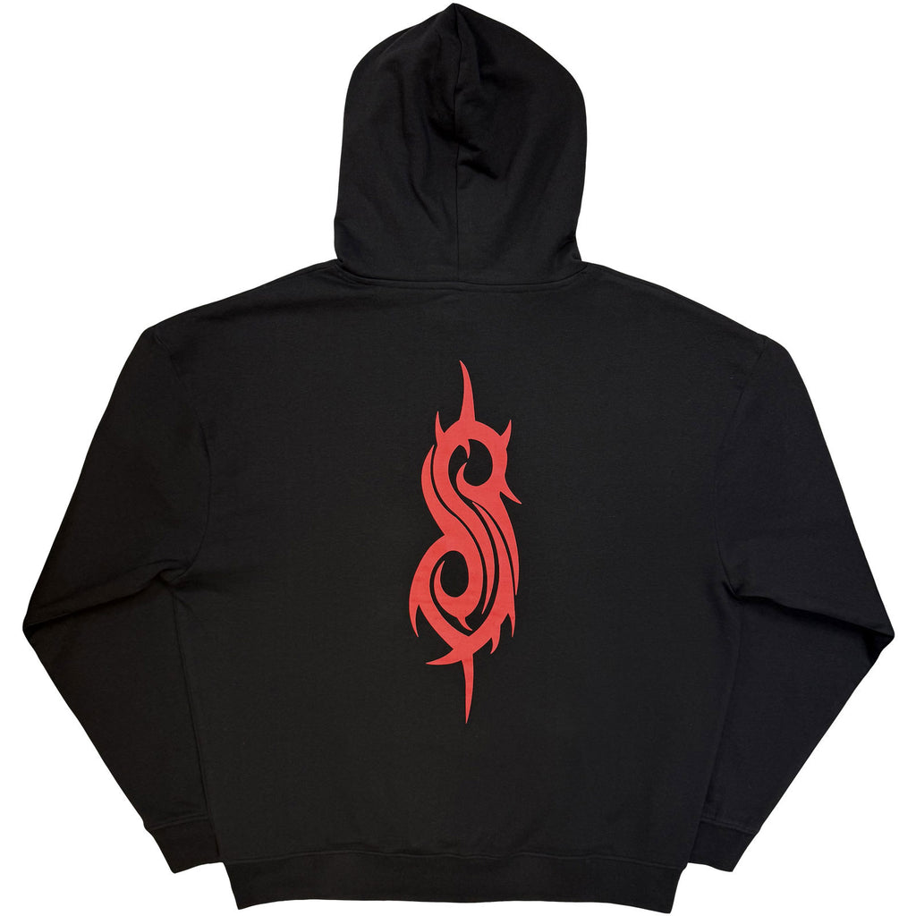 Slipknot Unisex Pullover Hoodie: Logo (Black) (Back Print)