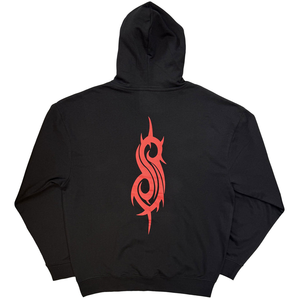 Slipknot Unisex Pullover Hoodie: Splatter (Black) (Back Print)