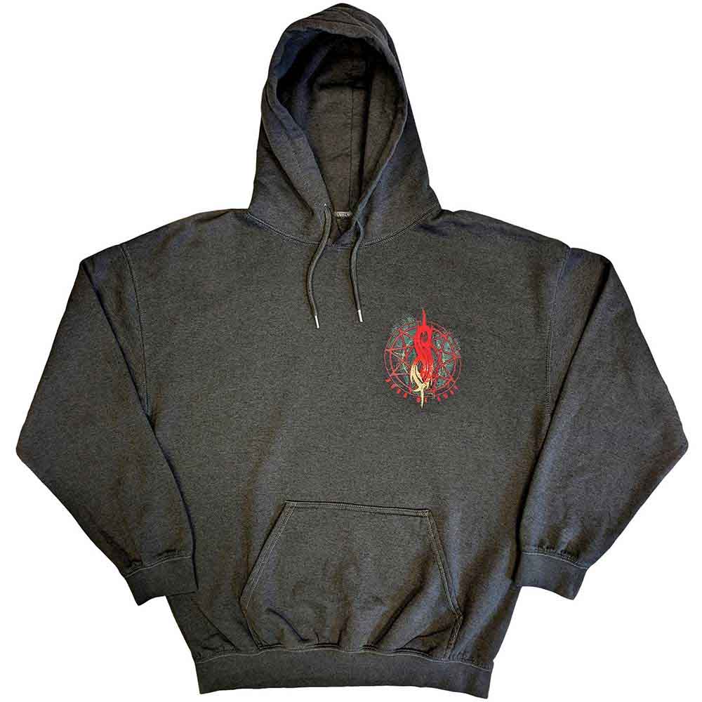Slipknot Unisex Pullover Hoodie: Burn Me Away (Charcoal Grey) (Back Print)