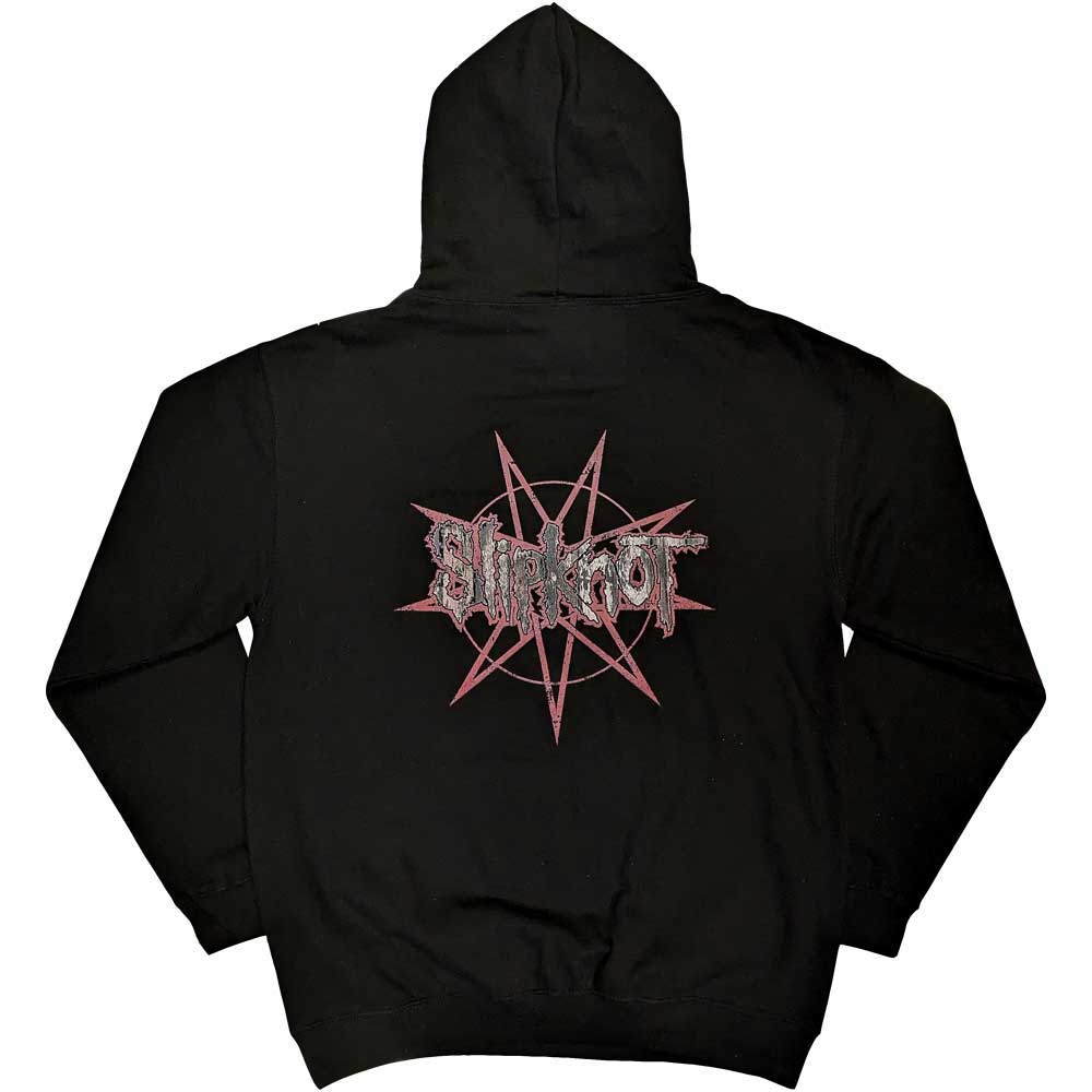 Slipknot Unisex Pullover Hoodie: .5 The Gray Chapter (Black) (Back Print)