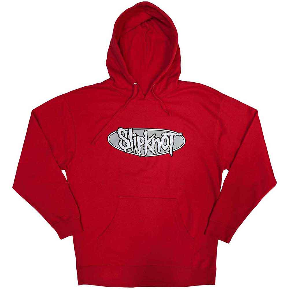 Slipknot Unisex Pullover Hoodie: Don't Ever Judge Me (Red) (Back Print)