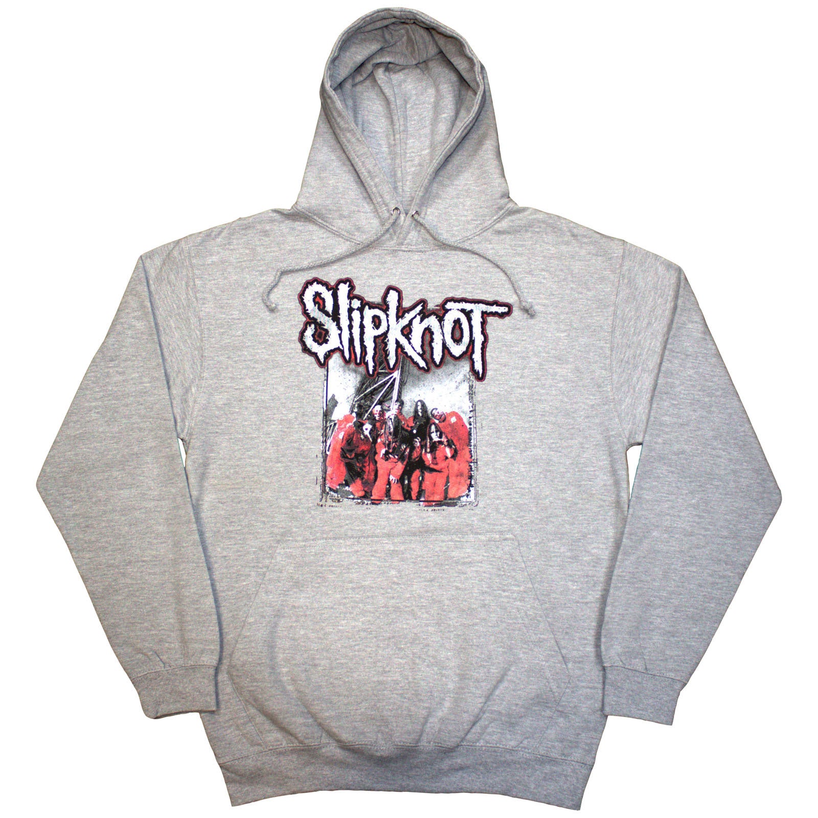 Slipknot Unisex Pullover Hoodie: Self-Titled (Grey) (Back Print)