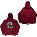 Slipknot Unisex Pullover Hoodie: Barcode Photo (Maroon Red) (Back Print)