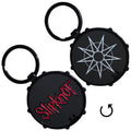 Slipknot Keychain: Red Logo/Nonogram (Double Sided)