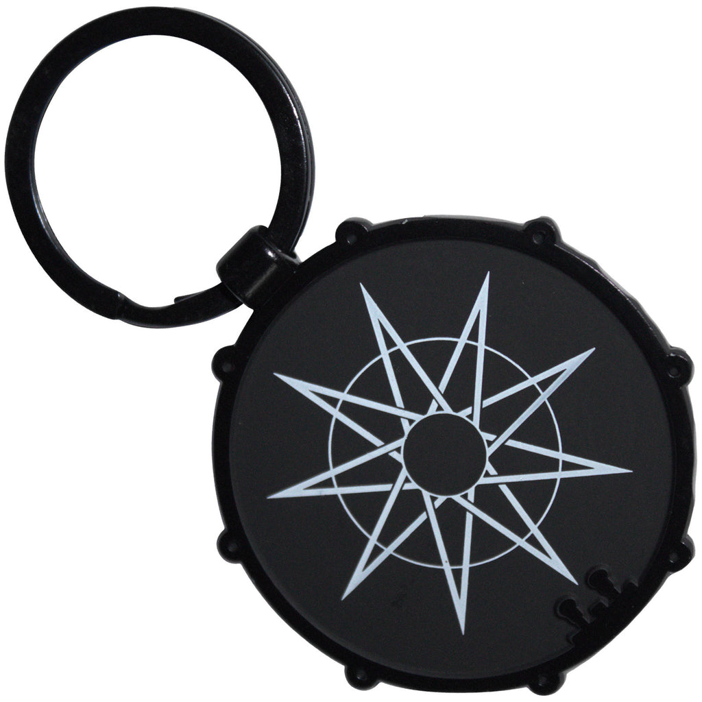 Slipknot Keychain: Red Logo/Nonogram (Double Sided)