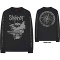 Slipknot Unisex Long Sleeve T-Shirt: Subliminal Verses (Black) (Back & Sleeve Print)