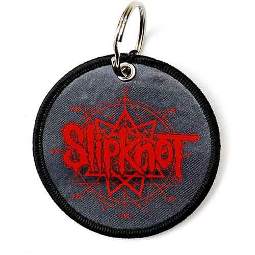Slipknot Patch Keychain: Logo & Nonagram (Double Sided)