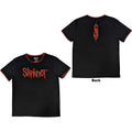 Slipknot Unisex Ringer T-Shirt: Logo (Black) (Back Print)