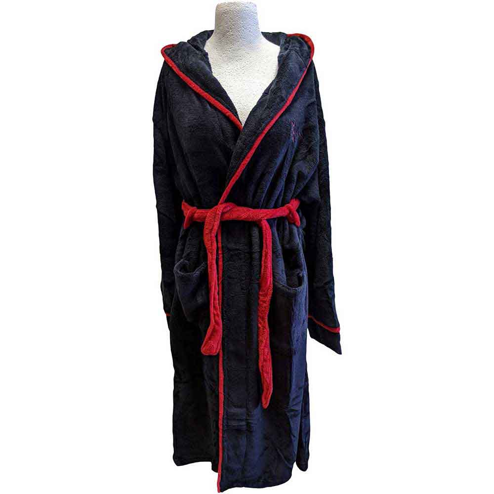 Slipknot Unisex Bathrobe: Logo & Tribal S (Black) (Back Print)
