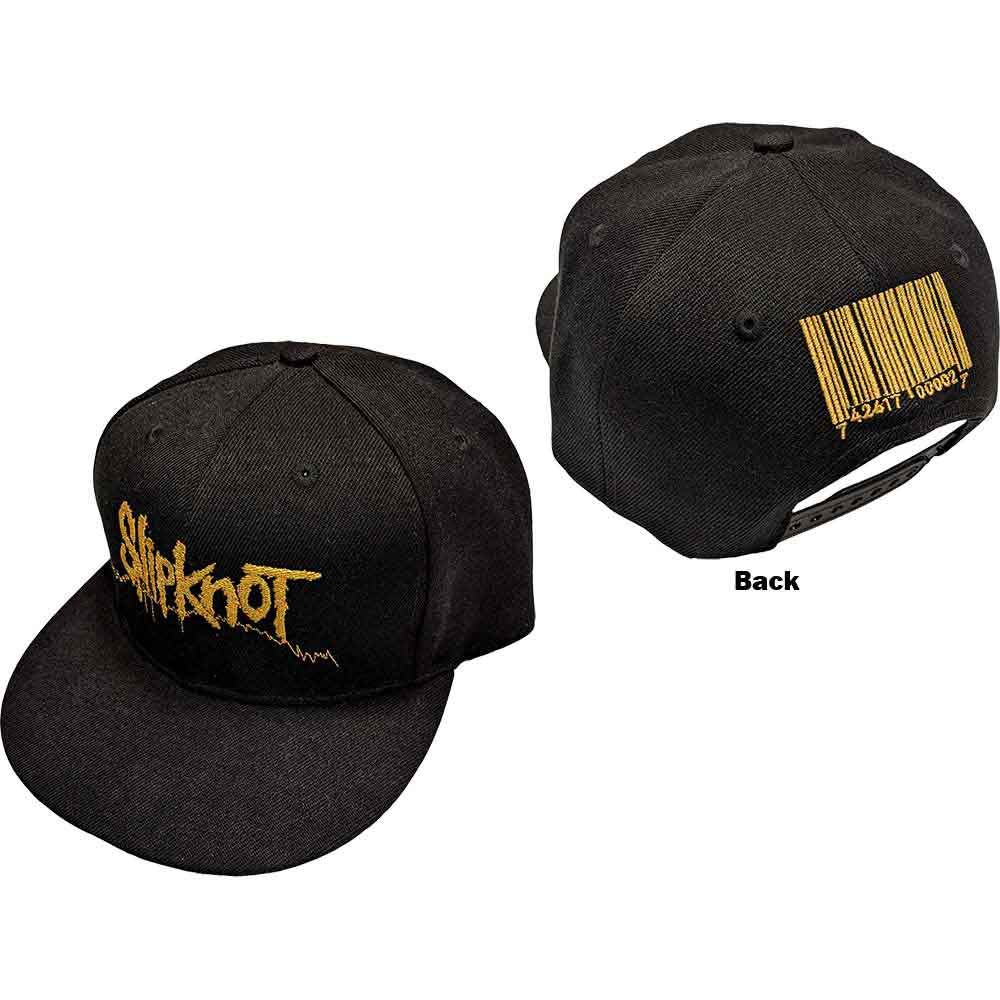 Slipknot Unisex Snapback Cap: Barcode (Black) (Back Print)