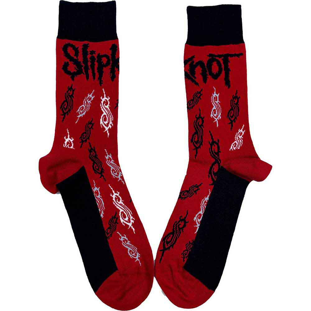 Slipknot Unisex Ankle Socks: Tribal S (Red) (UK Size 4 - 7)