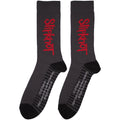 Slipknot Unisex Ankle Socks: Logo Vertical (Grey) (UK Size 6 - 11)