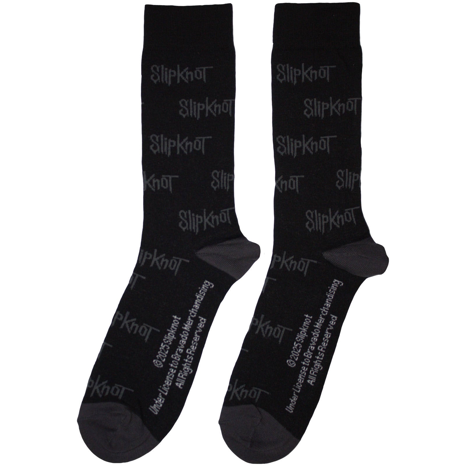 Slipknot Unisex Ankle Socks: All Over Print Logos (Black) (UK Size 6 - 11)
