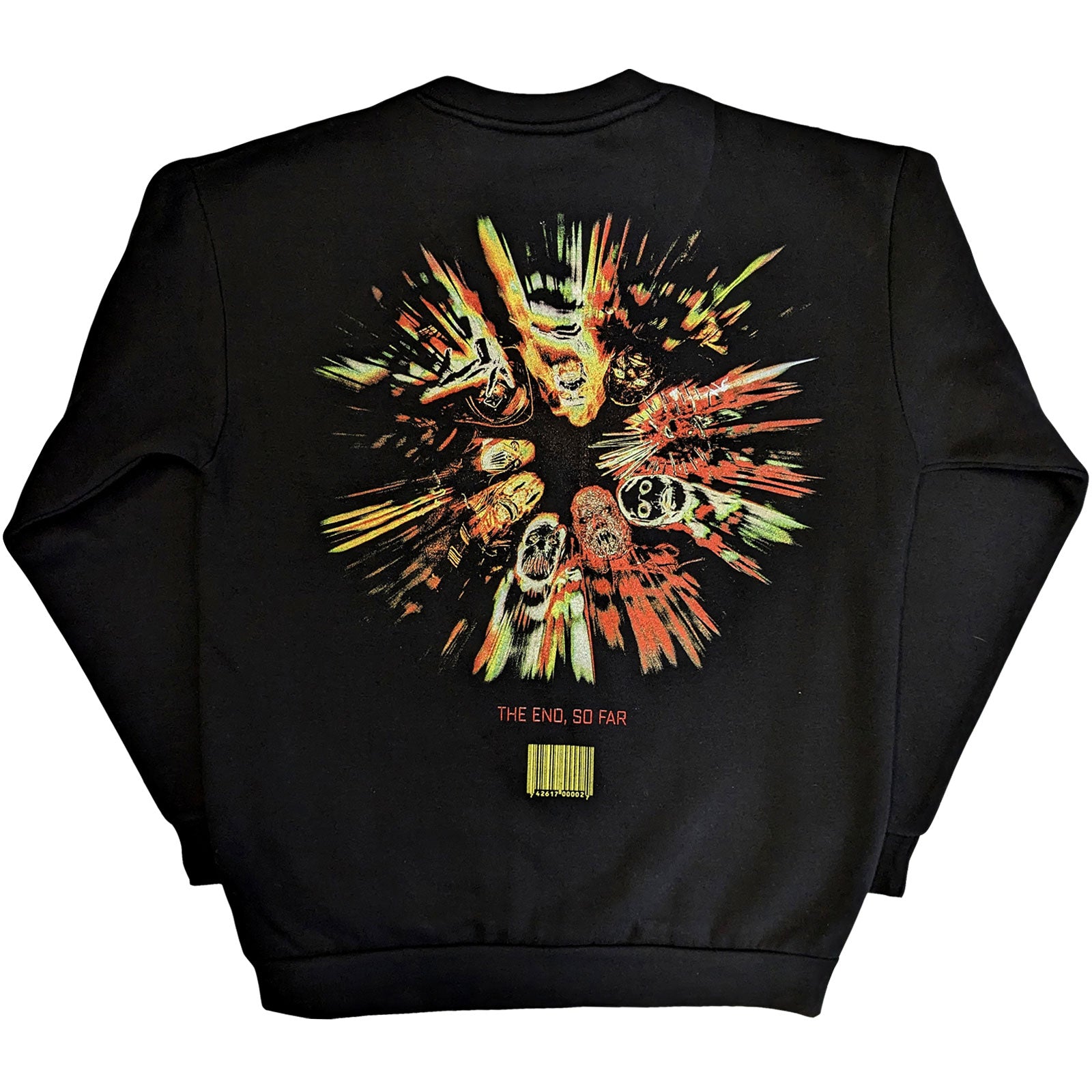 Slipknot Unisex Sweatshirt: The End, So Far Band Figures (Black) (Back Print)