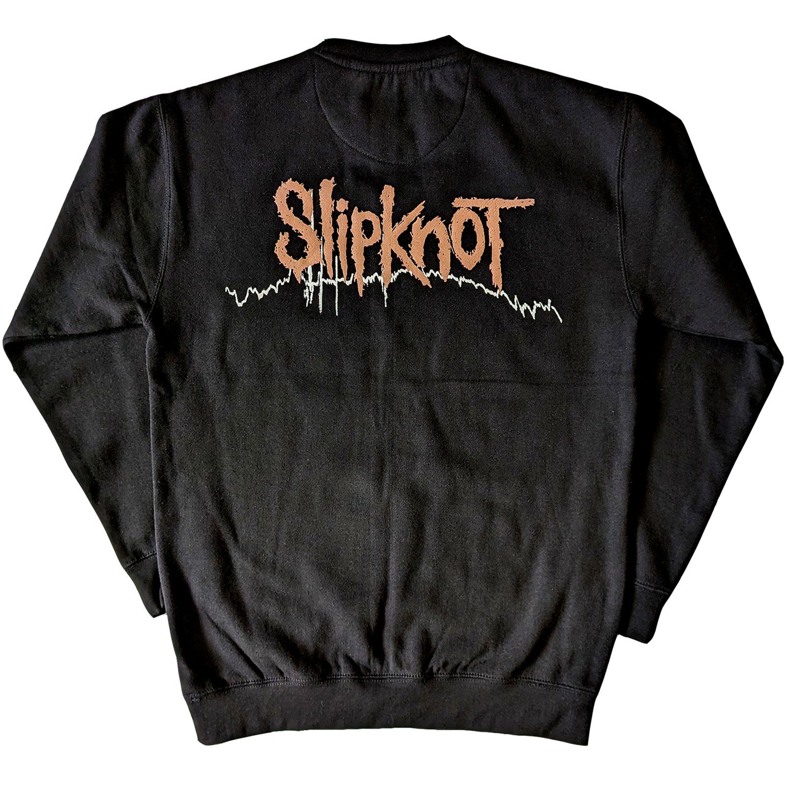 Slipknot Unisex Sweatshirt: The End, So Far Faces & Barcode (Black) (Back Print)