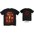 Slipknot Unisex T-Shirt: Rusty Face (Black) (Back Print)