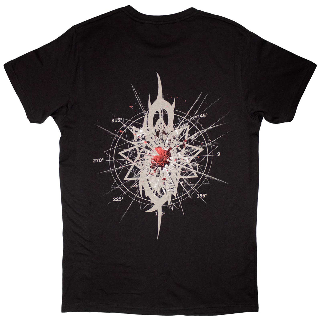 Slipknot Unisex T-Shirt: Shattered (Black) (Back Print)