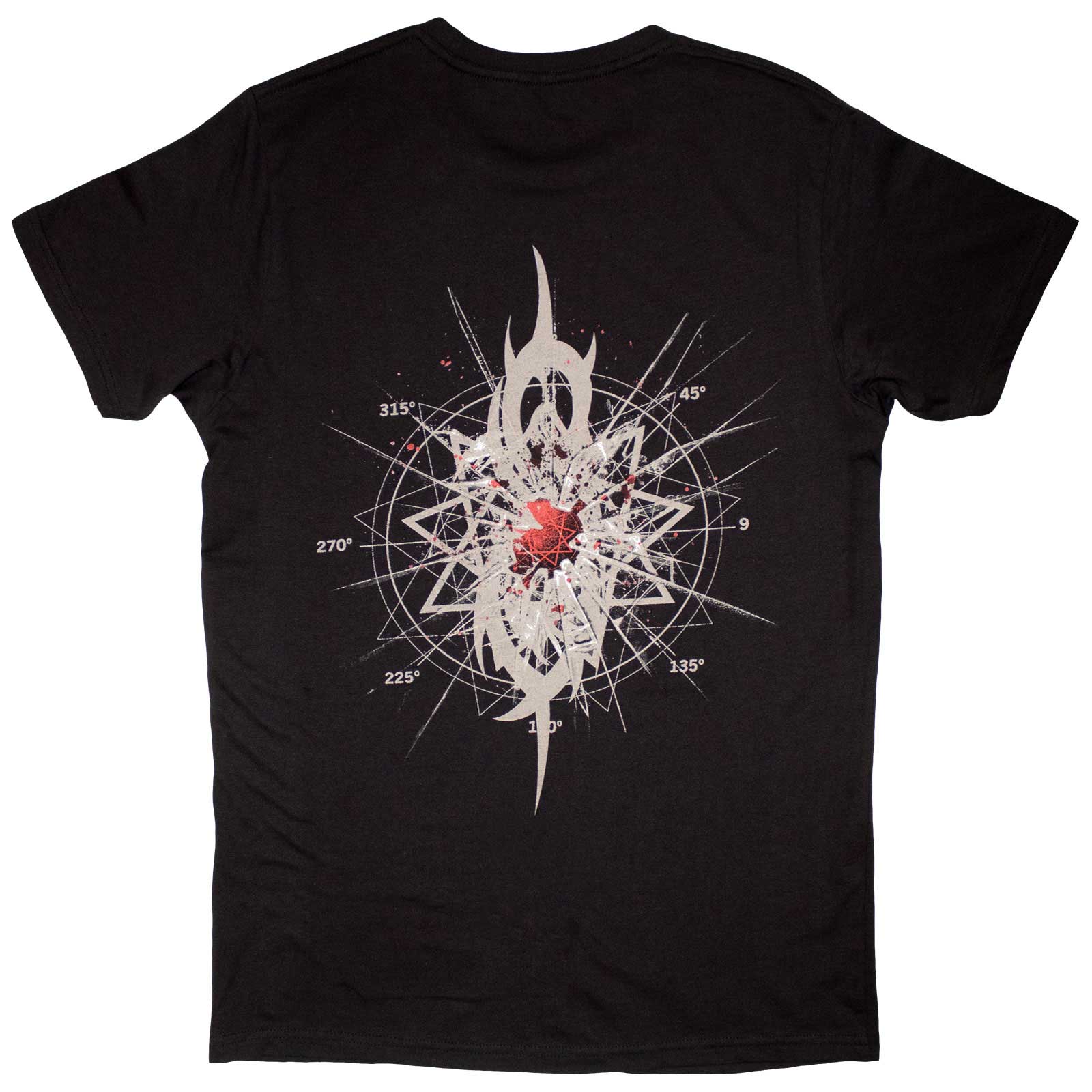 Slipknot Unisex T-Shirt: Shattered (Black) (Back Print)