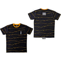 Slipknot Unisex Ringer T-Shirt: The End, So Far Tribal-S & Barcode (Black) (Back Print)