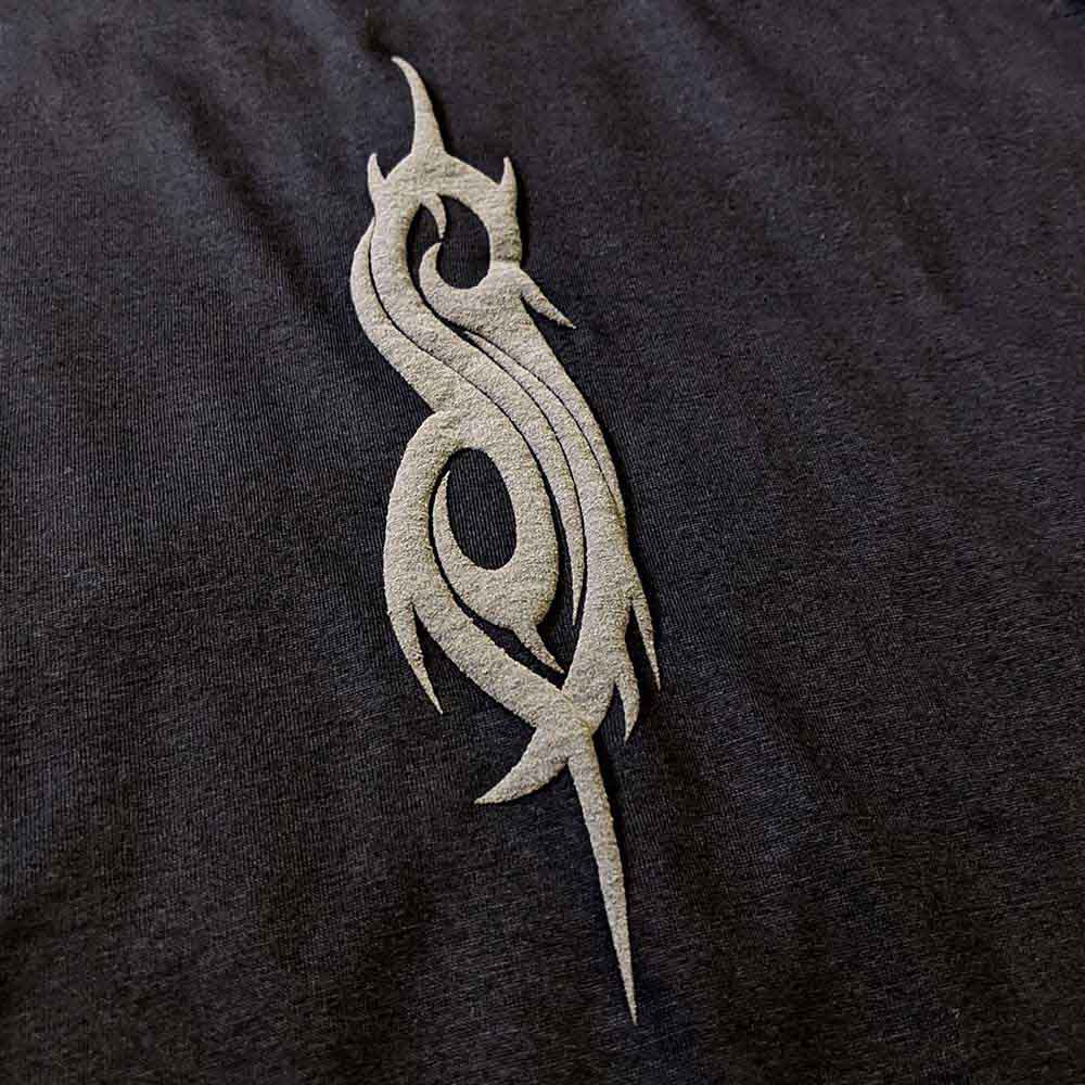 Slipknot Unisex T-Shirt: Logo (Black) (Back Print & Hi-Build)