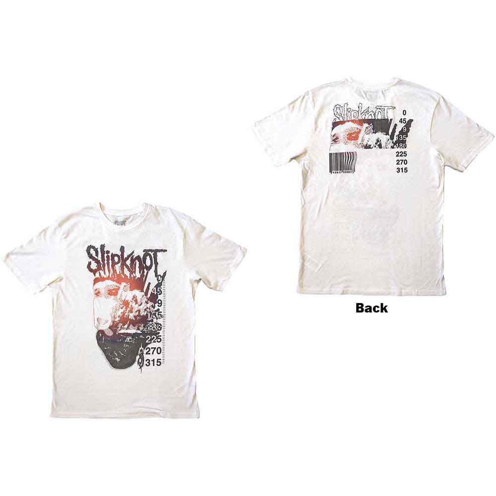 Slipknot Unisex T-Shirt: The End (White) (Back Print)