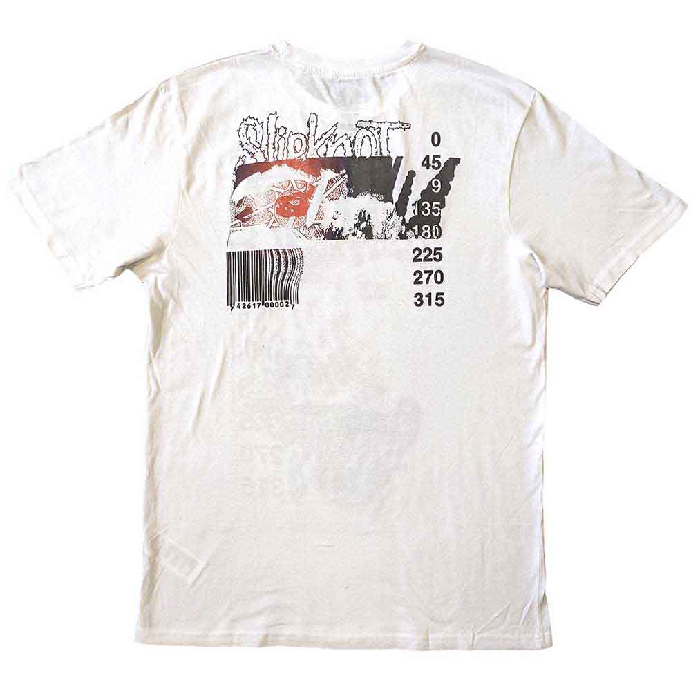 Slipknot Unisex T-Shirt: The End (White) (Back Print)