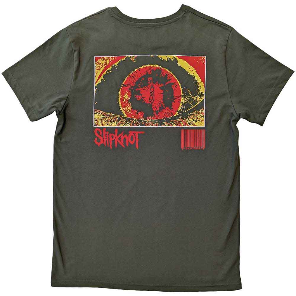 Slipknot Unisex T-Shirt: Zombie (Green) (Back Print)