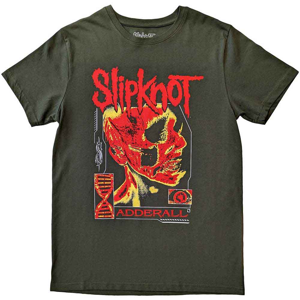 Slipknot Unisex T-Shirt: Zombie (Green) (Back Print)