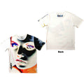 Slipknot Unisex Sublimation T-Shirt: Adderall Face Inverted (White) (Back Print)