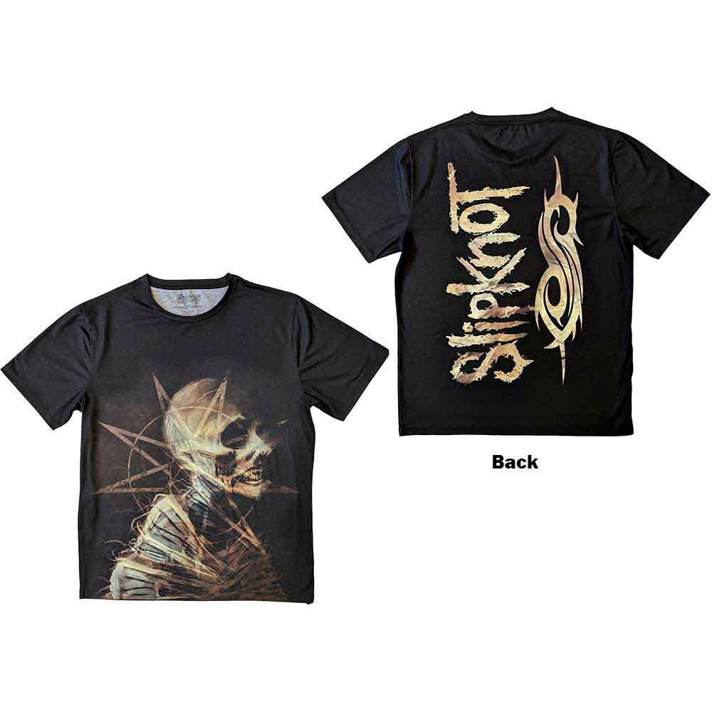Slipknot Unisex Sublimation T-Shirt: Profile (Black) (Back Print)