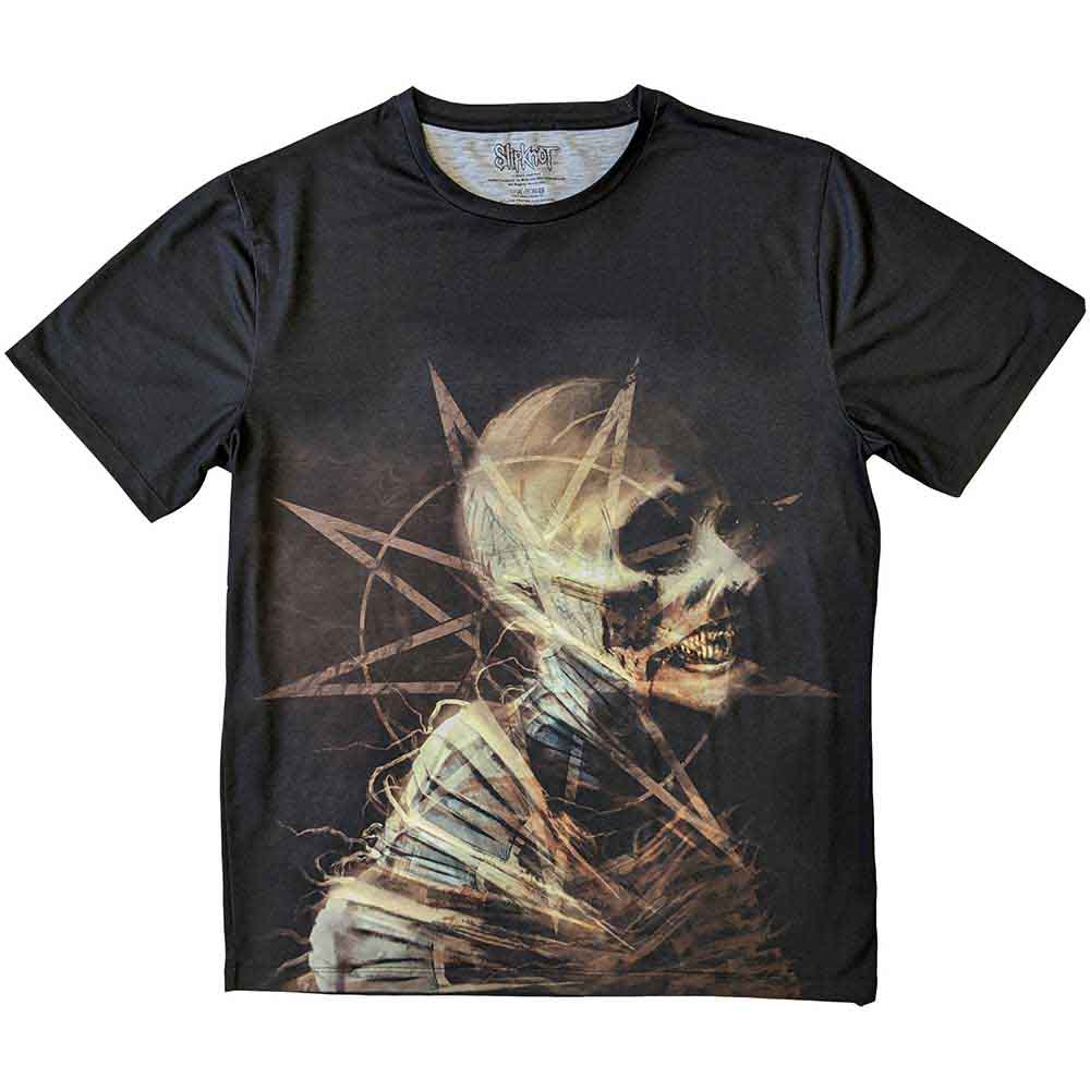 Slipknot Unisex Sublimation T-Shirt: Profile (Black) (Back Print)