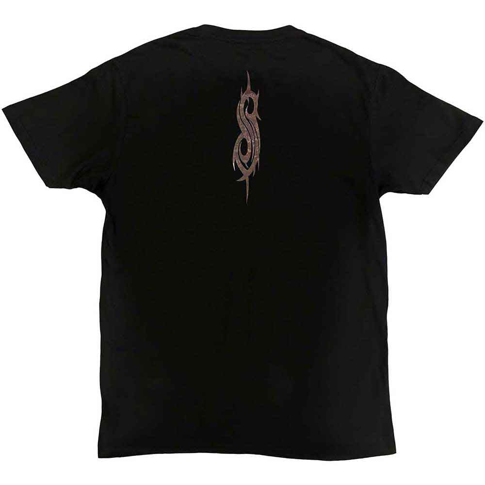 Slipknot Unisex T-Shirt: 2 Faces (Black) (Back Print)
