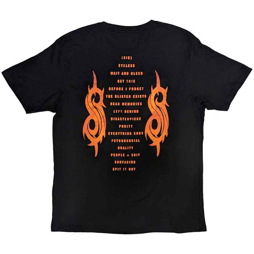 Slipknot Unisex T-Shirt: Live at MSG Orange (Black) (Back Print)