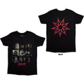 Slipknot Unisex T-Shirt: Blocks (Black) (Back Print)