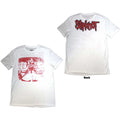 Slipknot Unisex T-Shirt: Chair Graphic (White) (Back Print)