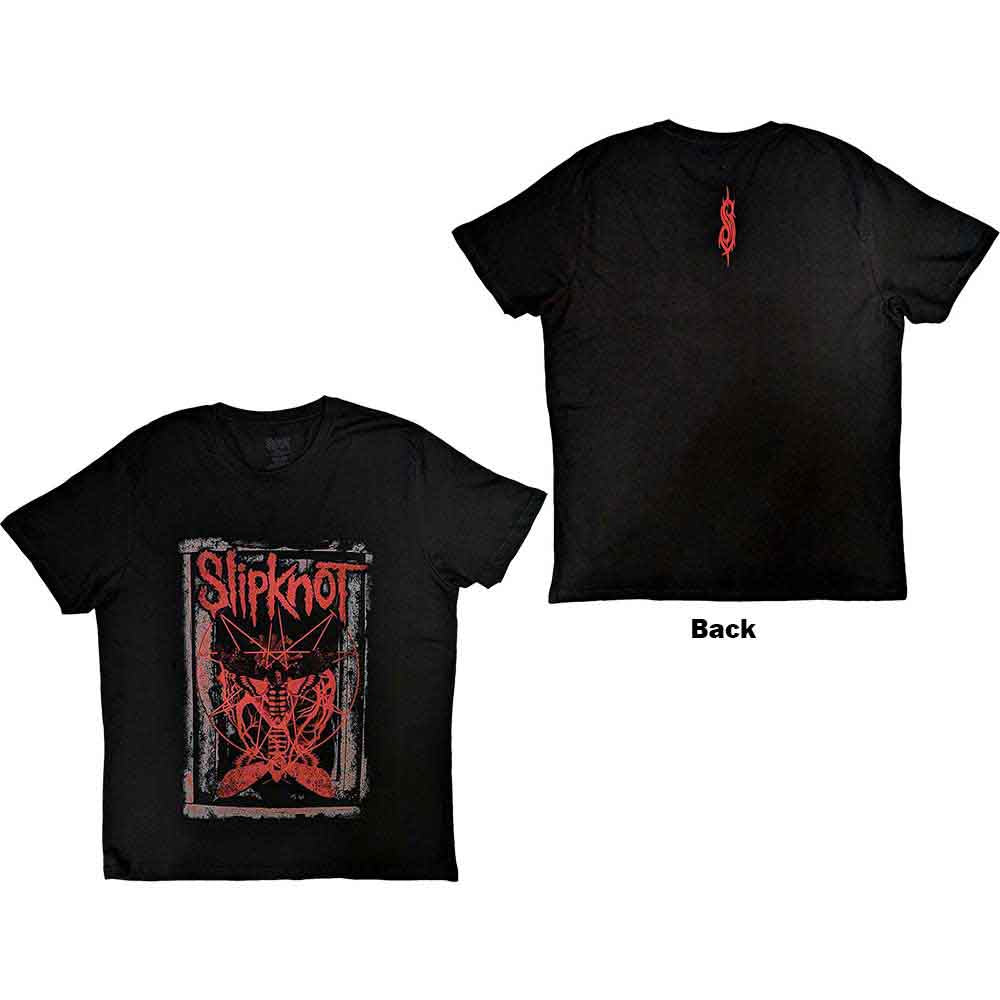 Slipknot Unisex T-Shirt: Dead Effect (Black) (Back Print)