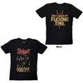 Slipknot Unisex T-Shirt: Fuck Me Up (Black) (Back Print)